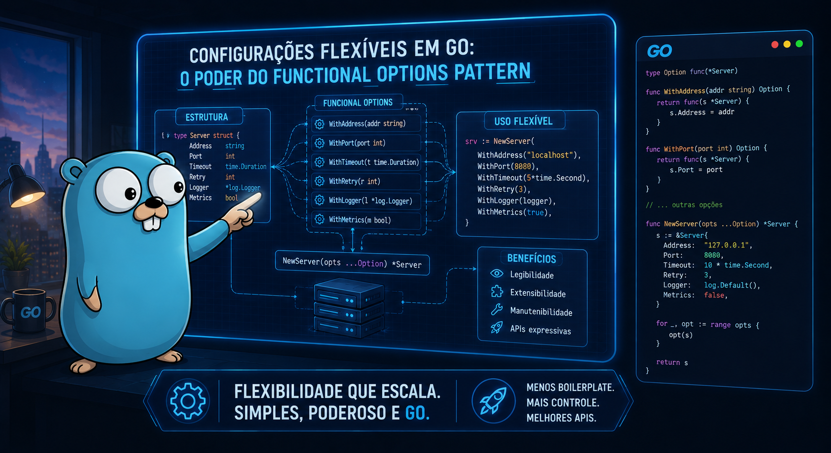 O Poder do Functional Options Pattern